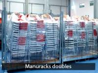 Manurack double stockage volumineux