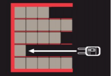 Rayonnage par accumulation drive-in