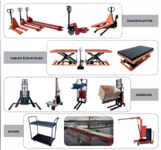 TRANSPALETTES - TABLES ELEVATRICES - BERBEURS