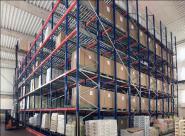 Rayonnage stockage semi-automatique