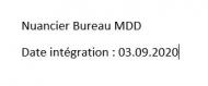 Nuancier mobilier de bureau MD