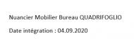 Nuancier mobilier de bureau QU