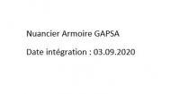 Nuancier armoire GA